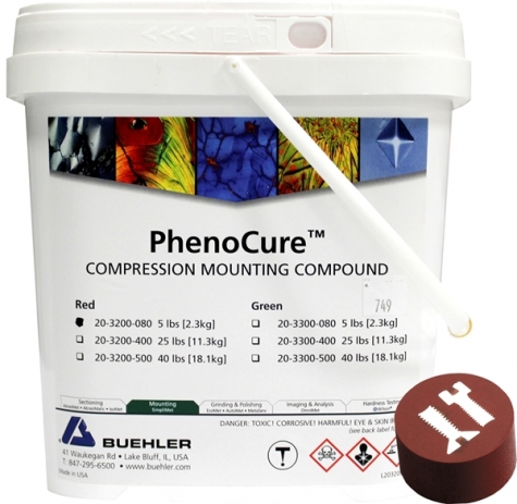 Buehler PhenoCure Format:Powder Color:Red Size:5 lb